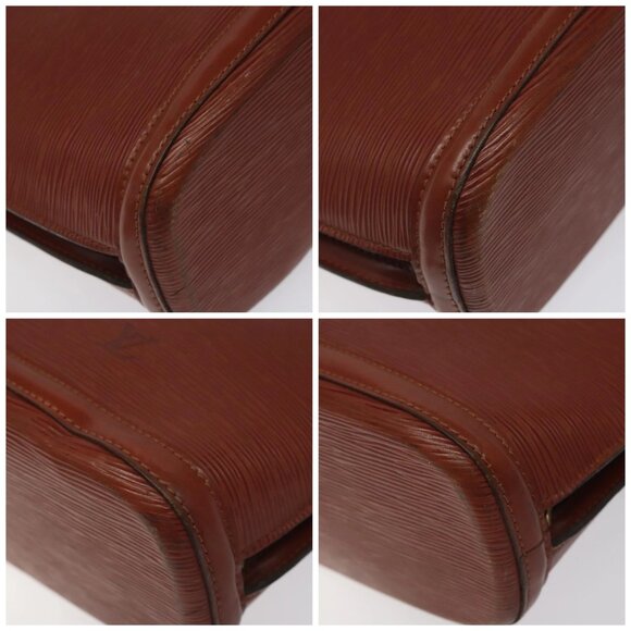 LOUIS VUITTON Epi Lussac Shoulder Bag Brown M52283 LV Auth 119810 - Picture 14 of 16